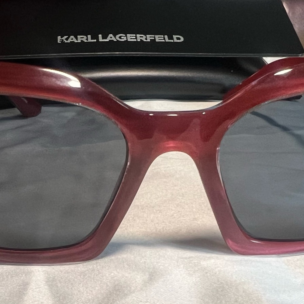 Karl Lagerfeld Burgundy Sunglasses